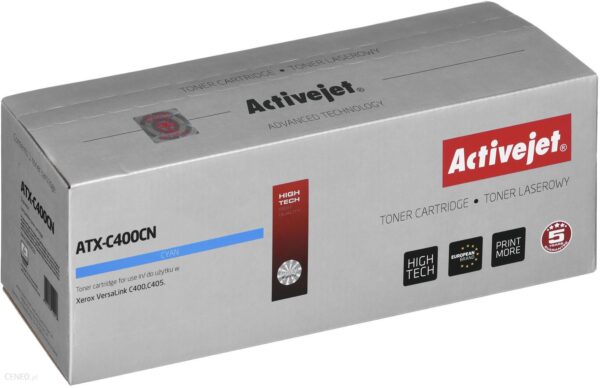 Activejet Toner Atx-C400Cn Do Drukarki Xerox Zamiennik Xerox 106R03510 Supreme 2500 Stron Błękitny