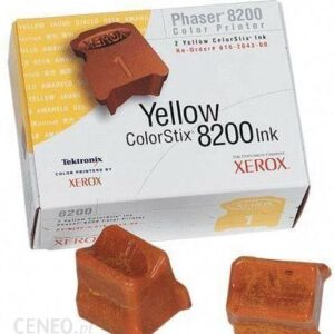 Atrament XEROX 016204300 - stały atrament Żółty 2 szt (2800 str) do Phaser 8200