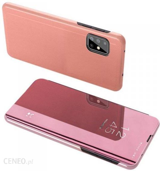 Clear View Case futerał etui z klapką Samsung Galaxy M31s różowy (1654410)