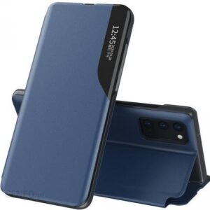 Eco Leather View Case elegancki futerał etui z klapką i funkcją podstawki Samsung Galaxy A52s 5G / A52 5G / A52 4G niebieski (1655668)
