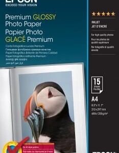Epson Premium Glossy Photo Paper - A4 - 15 Arkuszy C13S042155