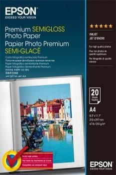 Epson Premium Semi-Gloss Photo Paper - A4 - 20 Arkuszy C13S041332