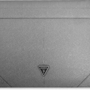 Guess Sleeve GUCS14PSATLG 13/14" srebrny /silver Saffiano Triangle Logo (1656873)