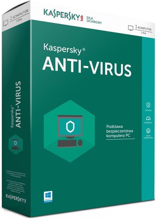 Kaspersky ANTI-VIRUS 1U 1Rok (KL1167PBAFS)