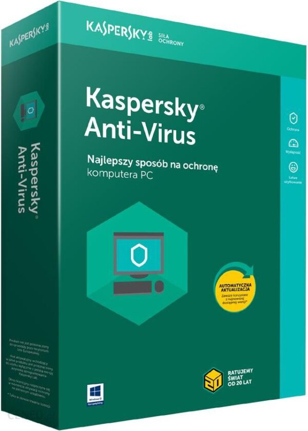 Kaspersky AntiVirus 1PC/1Rok (KL1167PCAFS)