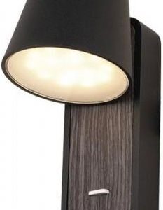 Lampa Luces Exclusivas kinkiet LED Artemisa 7W 595lm 3000K czarno/drewniany (LE31740)