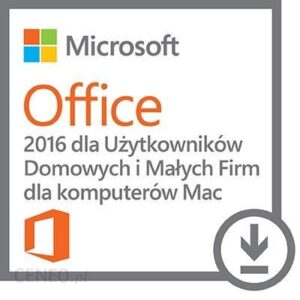 Microsoft Office 2016 Dla Użytkowników Domowych i Małych Firm na Mac ESD