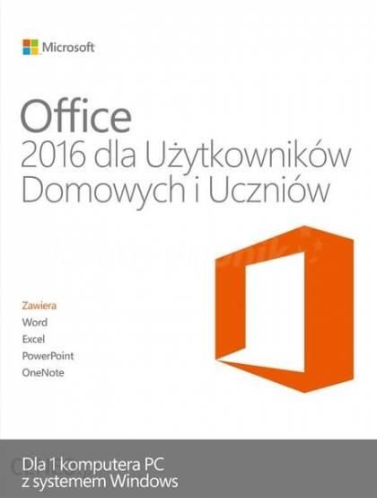 Microsoft Office 2016 dla Użytkowników Domowych i Uczniów na Mac ESD
