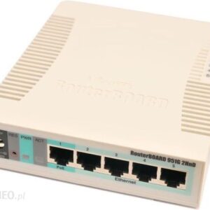 MikroTik RB951G-2HnD RouterOS L4 128MB RAM 5xGig LAN 1xUSB 2.4GHz 802.11b/g/n (MTRB951G-2H)