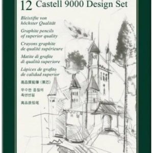 Ołówek Faber-Castell 9000 Design 12 Sztuk Opakowanie Metalowe