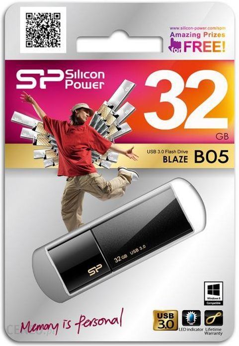 SILICON POWER - TANIA BLAzE B05 32GB Classic Black (SP032GBUF3B05V1K)